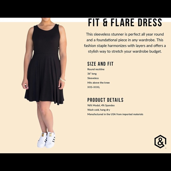 The Fit and Flair Dress (Fischer Dress) **A81N ** - Picture 5 of 5